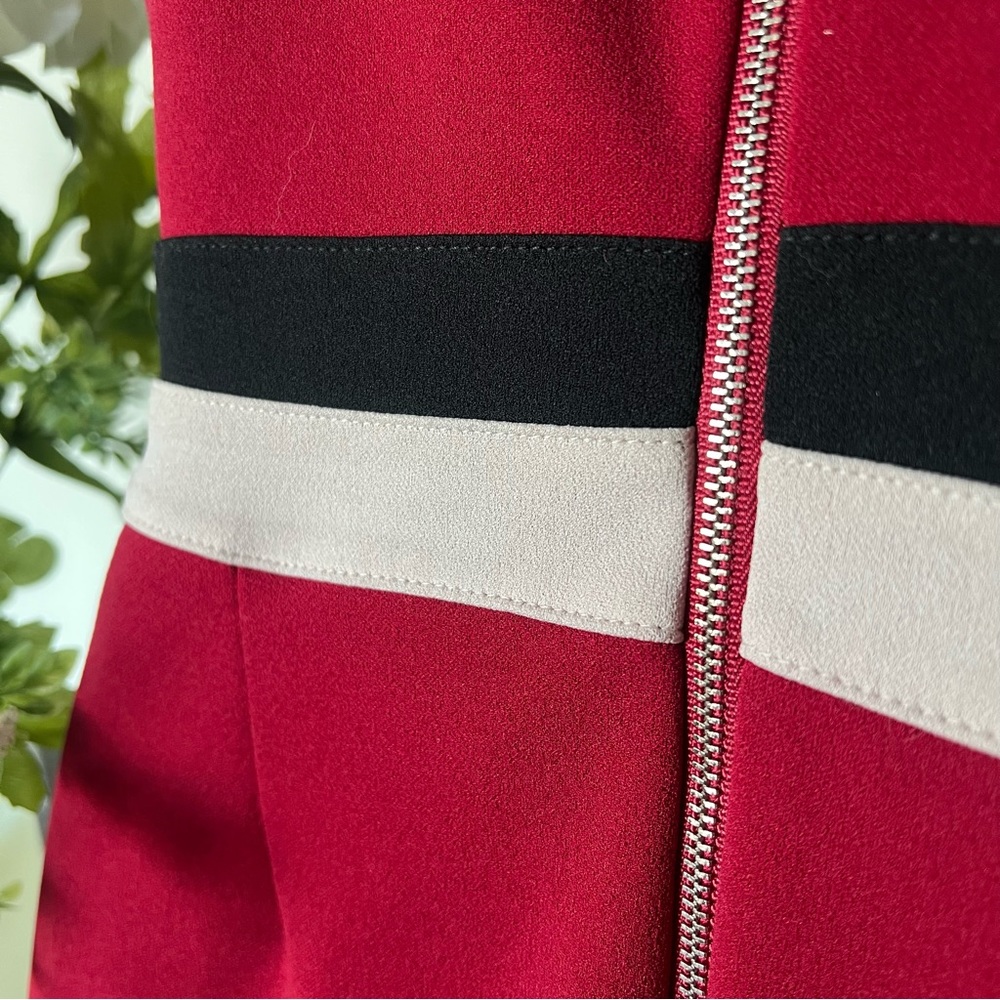 Red/black/beige pin-up style midi dress - Picture 10 of 12